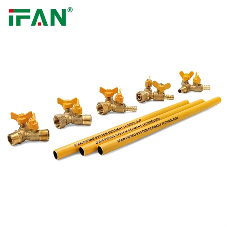 Thread Yellow Brass Gas Ball Valve