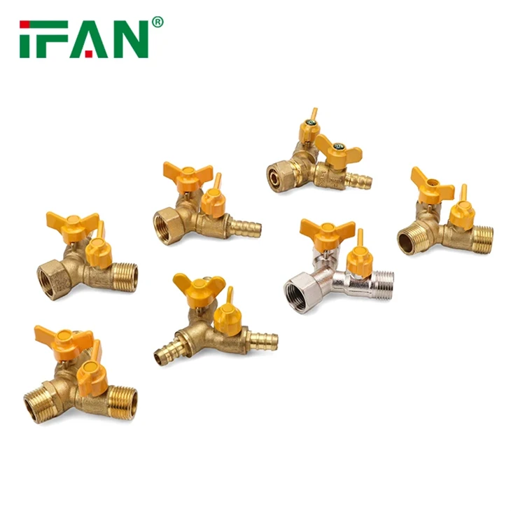 Thread Yellow Brass Gas Ball Valve