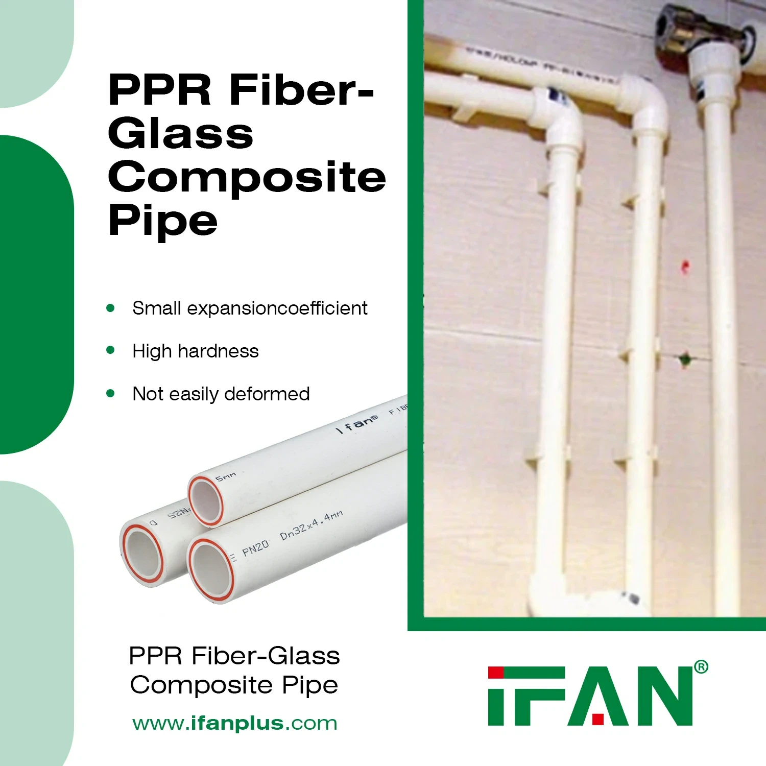 El Tubo De Fibra De Vidrio IFAN PPR